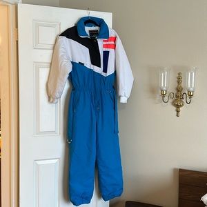 Vintage retro women’s ski suit